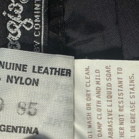 Gino Di Giorgio Vintage Y2K black 100% genuine Leather Pencil Skirt size 5/6 - Picture 15 of 15